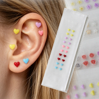 Kit de graines auriculaires en or 24K pour acupuncture, avec perles magnétiques et cristaux de guérison