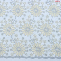 Tissu ethnique brodé Twin Textile, tissu en dentelle florale pour la confection de robes et de vêtements