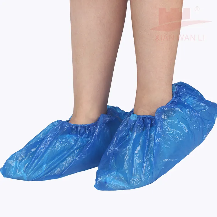 Couvre-chaussure en plastique imperméable jetable de CPE/PE d'hôpital médical