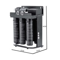 600GPD Compact Électrique Alcaline Minéral KDF Système de Filtre à Eau Domestique Remplacement Rapide Osmose Inverse Purificateur
