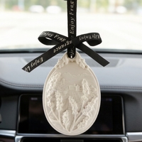 Diffuseur d'arômes Finru en pierre céramique, lavande, pour voiture et armoire, désodorisant d'ambiance, huile essentielle, parfum d'intérieur