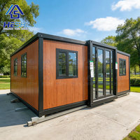 Casa Contenedor Prefabricada Expandible Estándar AU de 20 y 40 Pies, de 1, 2, 3, 4, 5 Dormitorios, de Lujo, Precio, Vivienda Portátil