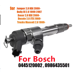 0445120002 445120002 nuevo inyector de combustible diésel 0986435501 para Citroen Jumper <span class=keywords><strong>Iveco</strong></span> Daily Peugeot Boxer Fiat Ducato 2,8 HDI 1999- - Product Image 2