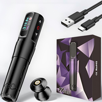 Paarse kleur hete aanbieding draadloze tattoo machine pen met hoge capaciteit voor permanente make-up