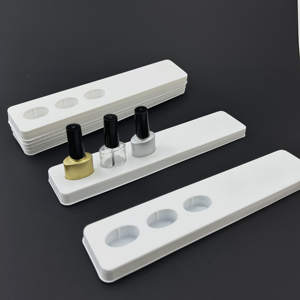 Emballage de plateau blister blanc de forme personnalisée pour bouteille de vernis à ongles en gel - Product Image 1