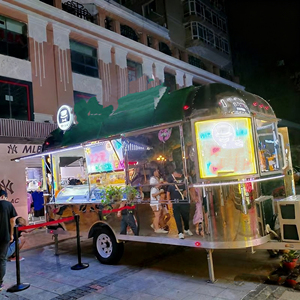 Remolque de Comida Móvil de Acero Inoxidable y Aluminio Personalizado de Proveedor Chino, Camión de Comida Rápida para Aperitivos y Dulces - Product Image 5