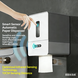 Dispensador Inteligente <span class=keywords><strong>de</strong></span> <span class=keywords><strong>Papel</strong></span> Higiénico con Sensor, Dispensador Automático Eléctrico <span class=keywords><strong>de</strong></span> <span class=keywords><strong>Papel</strong></span> Higiénico Circular <span class=keywords><strong>para</strong></span> Hogar y Restaurante - Product Image 3
