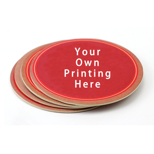 Pulpboards Customized Logo Reusable 9 Ply Cellulose Tissue Coaster Absorbent Cup Paper Bar Beer Coaster for Drink