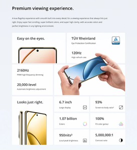 Realme 12 Pro+ Plus Versión China Snapdragon 7s Gen 2 64MP IMX890 OIS 6.7" AMOLED 120HZ 5000mAh 67W SuperVOOC NFC 5G Smartphone - Product Image 5