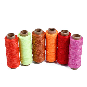 Hilo plano encerado de poliéster de 1 mm, duradero, para coser a crochet y hacer joyería - Product Image 1
