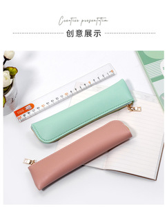 Tas Pensil Kulit Vintage dengan Sentuhan Usang, Penutup Ritsleting, Logo Dapat Disesuaikan, Cetak UV, Desain Portabel, Untuk Sekolah dan Kantor - Product Image 5