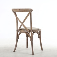 Haute qualité Antique classique chinois Toon bois croix dos chaise en bois moderne Vintage empilable pour appartement parc atelier utilisation