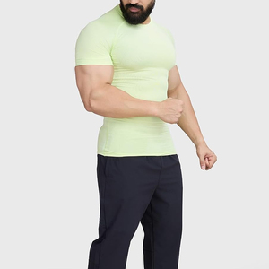 Fully Customized Mens Gym Clothing T Shirts Men Quick Dry <b>Under</b> Base <b>Layer</b> Compression Sports Tops Breathable Fabric Gym T Shirt - Product Image 3