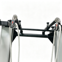Système de poulies silencieuses professionnel réglable en aluminium pour demi-tourneuse de Pilates, idéal pour les studios de Pilates, construction moulée sous pression