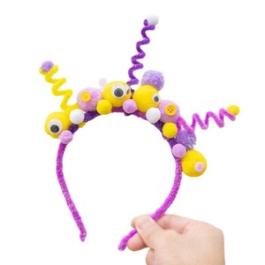 Cute Colorful Twisted Stick Headbands For Kids Birthday Cartoon Style Plastic Headdress - Product Image 5