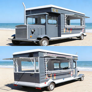 รถพ่วงจัดเลี้ยงอเนกประสงค์แบบปรับเปลี่ยนได้สำหรับขายไอศกรีม ขนม และเครื่องดื่มในร่มที่ห้างสรรพสินค้า ทำจากสแตนเลส - Product Image 5