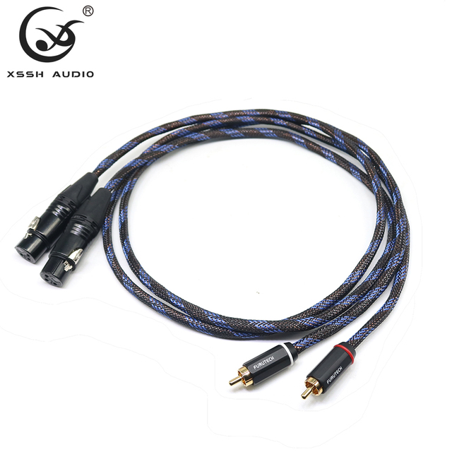 YIVO XSSH Digital Audio Cable DIY STANDARD 100 High Clarity Ultra Flexible 6mm 2 Core 2RCA to 2XLR HIFI Audio Wire