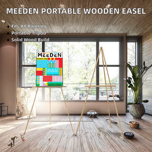 MEEDEN MDWJ-7Y Non-Toxic Beech <b>Wood</b> Portable Adjustable Triangular Tripod <b>Easel</b> for Painting Art /Supplies Beijing - Product Image 2