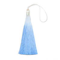 Pendentifs double couleur en soie dégradée 13cm DIY Home Textile Key Bag Curtain Garment Accessory Cellphone