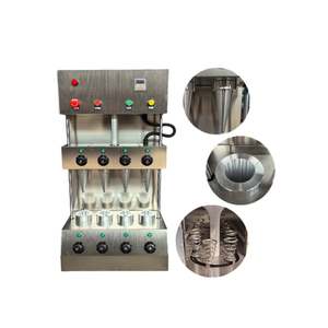 Machine semi-automatique à 4 moules pour la fabrication de cornets à pizza, de cornets à glace et de cornets en sucre - Product Image 2