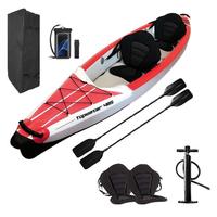 Bateau gonflable modulaire Kayak Pêche Bateau à la dérive Matériel PVC Résistant à l'usure Capacité pliable 2 personnes Sports nautiques