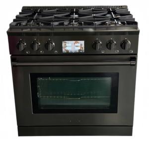 Cocina de Inducción Eléctrica Independiente de 36 Pulgadas con Horno de Convección, 4 Elementos de Inducción, Placa de Vitrocerámica, Acero Inoxidable, 4.63 pies cúbicos - Product Image 1