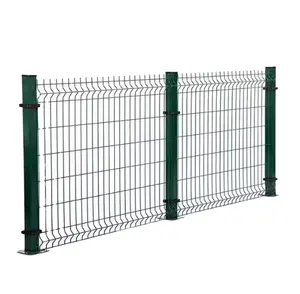 高材料可持续使用电焊网围栏v折叠3D聚氯乙烯涂层围栏，安全隔离