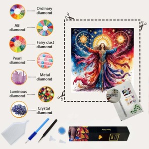 Hot Sale <strong>Queen</strong> Diamond <strong>Art</strong> Sets Round/Square Gem <strong>Art</strong> Painting for Home Leisure and Wall Decoration - Product Image 1