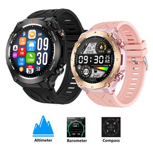 Reloj Inteligente Deportivo Impermeable de Alta Calidad 2024, Pantalla Redonda de 1.45 Pulgadas, Altímetro, Reloj Inteligente KC82 con Navegación GPS - Product Image 2