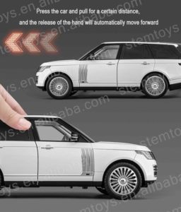 Modellino <span class=keywords><strong>Auto</strong></span> Range <span class=keywords><strong>Rover</strong></span> in Lega Pressofusa Scala 1:18 con Licenza Ufficiale Mini Car in Metallo con Funzione a Retrocarica Luci e Suoni per Bambini - Product Image 5