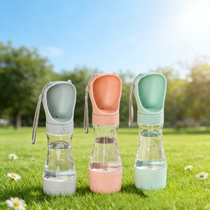 Bouteille d'eau portable pour chien pour les voyages, conteneur 2 en 1 pour eau et nourriture, bouteille d'eau pour chien étanche pour l'extérieur - Product Image 1