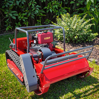 Mesin pemotong rumput Remote Control Jalur pintar mesin pemotong rumput Robot listrik bensin Mini perayap industri harga langsung