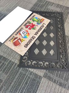 UV Printing Sublimation Blank Non Woven Fabric Recycled <b>Rubber</b> Entrance <b>Outdoor</b> Door <b>Mats</b> - Product Image 5