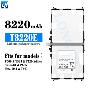 Batteria OEM T8220E P600 P601 P605 T601 per Tablet Tab Pro <span class=keywords><strong>10.1</strong></span> T520 T525 per <span class=keywords><strong>Samsung</strong></span> <span class=keywords><strong>Galaxy</strong></span> <span class=keywords><strong>Note</strong></span> <span class=keywords><strong>10.1</strong></span> 2014 - Product Image 3