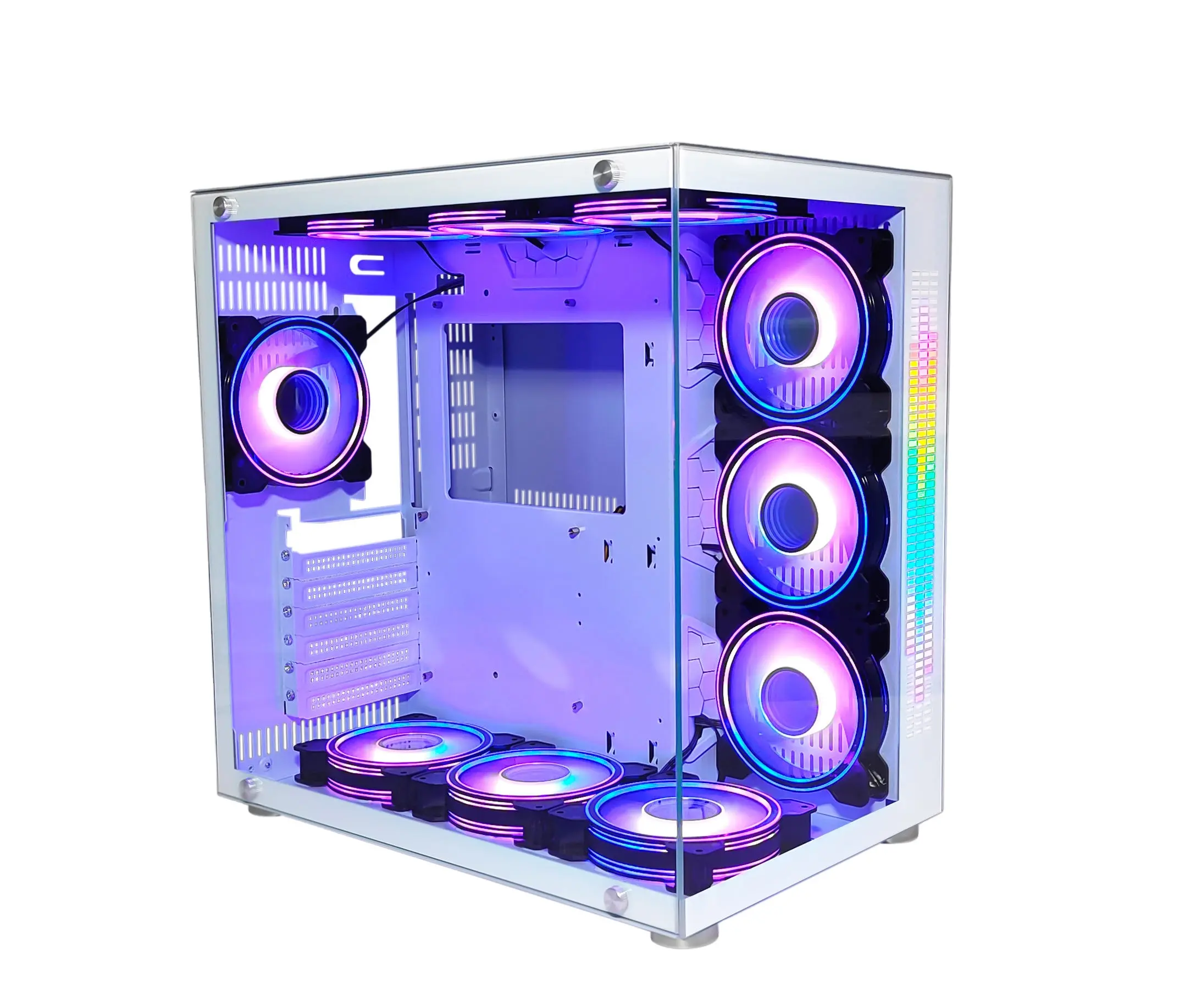 2023 Chất lượng cao chơi game PC trường hợp máy tính để bàn máy tính chơi Game ATX trường hợp rộng Cube trường hợp máy tính & tháp đôi buồng PC tủ