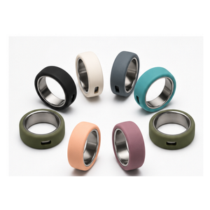 ชุดป้องกันรอยขีดข่วนสำหรับแหวน Oura Ring 4 Gen 3 รุ่น Midnight Porcelain Mahogany Cover 8 ชิ้น สีออร์คิด อควา แทนเจอรีน ซิลิโคน - Product Image 1