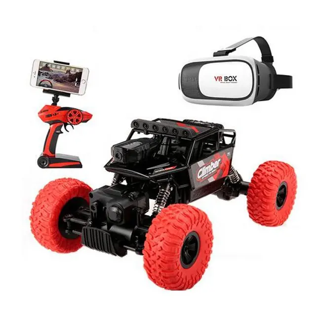 2.4Ghz 1:18 Rc Crawler Auto Met Wifi Camera En Vr Bril Off Road Speelgoed Voor Kids