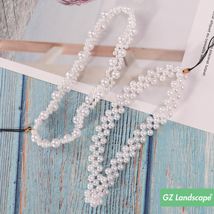 Correa <span class=keywords><strong>de</strong></span> Muñeca para Teléfono Móvil con Colgante <span class=keywords><strong>de</strong></span> Cuentas Innovador y Personalizado, Elegantes Cadenas <span class=keywords><strong>de</strong></span> Perlas - Product Image 4