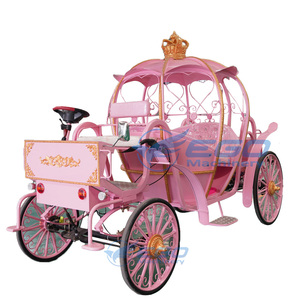 Xcego Carrosse de Mariage Princesse Cendrillon Style Européen Exclusif Royal Électrique Sans Chevaux Blanc 4-6 Personnes pour Visites Touristiques Henan - Product Image 2