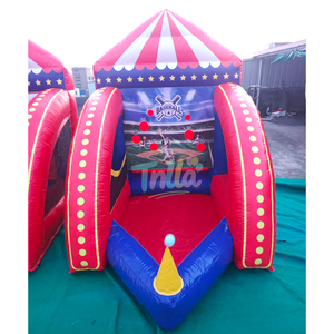 Combo de jeux gonflables commerciaux en PVC <span class=keywords><strong>4</strong></span>-en-1 pour enfants : Jeux interactifs de fête en extérieur avec Knockdown et tir au but - Product Image 5