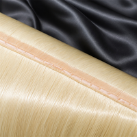 Extensions de cheveux naturels russes Remy blondes 613, tissage papillon, double épaisseur, colorées XO, vente en gros, fournisseur d'usine