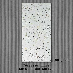 Liquidation pas cher Surface mate marbre gris Terrazzo motif <span class=keywords><strong>carrelage</strong></span> 60x60 60X120 pour Restaurant Appartement Hôtel <span class=keywords><strong>Garage</strong></span>-Moderne - Product Image 3