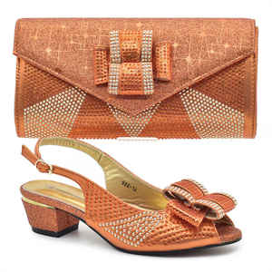 Mode fête italien sac à chaussures ensemble dames chaussure avec sac assorti ensemble 2024 chaussures de créateur femmes <span class=keywords><strong>luxe</strong></span> 2024 nigérian fête pompes - Product Image 2