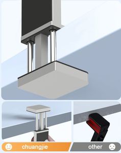 Wholesale Aluminum Magnetic <b>Rotating</b> Airplane Luggage Live Show Phone Clamp Stand Foldable Travel Mobile Phone Holder - Product Image 3