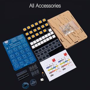 Kit <span class=keywords><strong>de</strong></span> calculadora <span class=keywords><strong>de</strong></span> 6 dígitos para bricolaje, kit <span class=keywords><strong>de</strong></span> Proyecto <span class=keywords><strong>de</strong></span> soldadura con calculadora <span class=keywords><strong>de</strong></span> escritorio alimentada por batería/USB - Product Image 4
