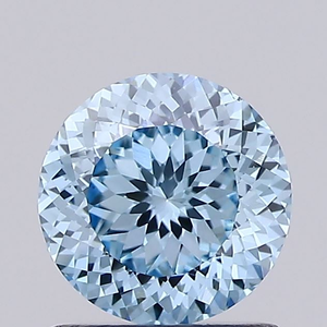 Diamant de laboratoire CVD bleu vif radiant, taille portugaise, certifié IGI, qualité VVS Premium, pierre libre, excellente polissage et symétrie, rempli - Product Image 3