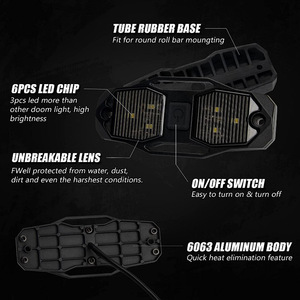 Utv <b>Led</b> <b>Light</b> <b>Bar</b> With Switch Aluminum Body 12V Dc For Off Road Vehicle Roof Mounting - Product Image 1