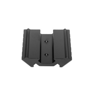 Dual 45-Degree Offset 6-Slot 20mm Base CNC Machined Aluminum Alloy Mount <b>Bracket</b> for Hunting Outdoor Shooting Sports - Product Image 2