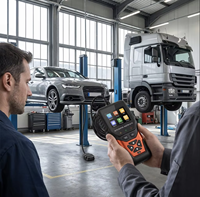 BROWN BR-103 Handheld 2-in-1 Gasoline & Diesel Engine Diagnostic Scanner - Professional DPF Regeneration Tool for Trucks & Cars