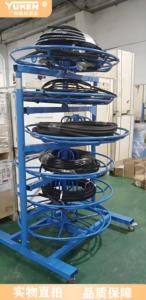 Vendita calda di alta qualità Multi-struttura forte supporto idraulico rastrelliera 6-strato tubo di gomma avvolgitubo di stoccaggio <span class=keywords><strong>Rack</strong></span> - Product Image 5
